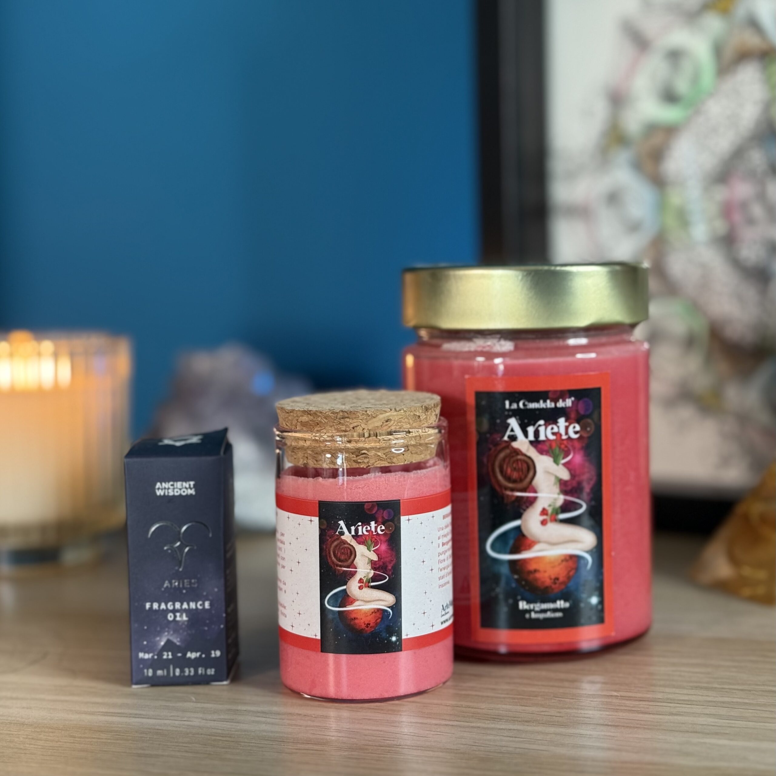 La Candela dell'Ariete - Candela Artigianale in Cera di Soia