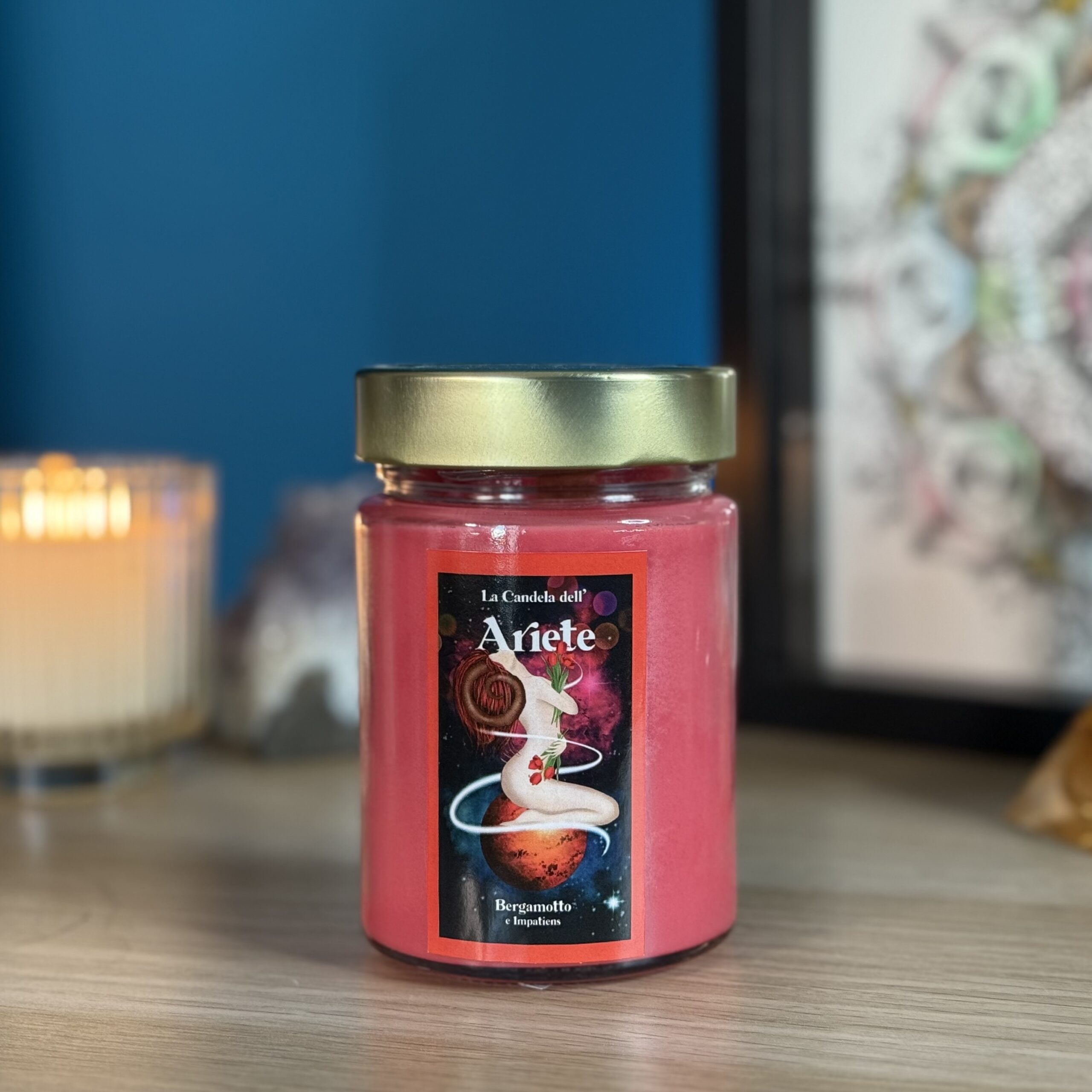 La Candela dell'Ariete - Candela Artigianale in Cera di Soia - immagine 3