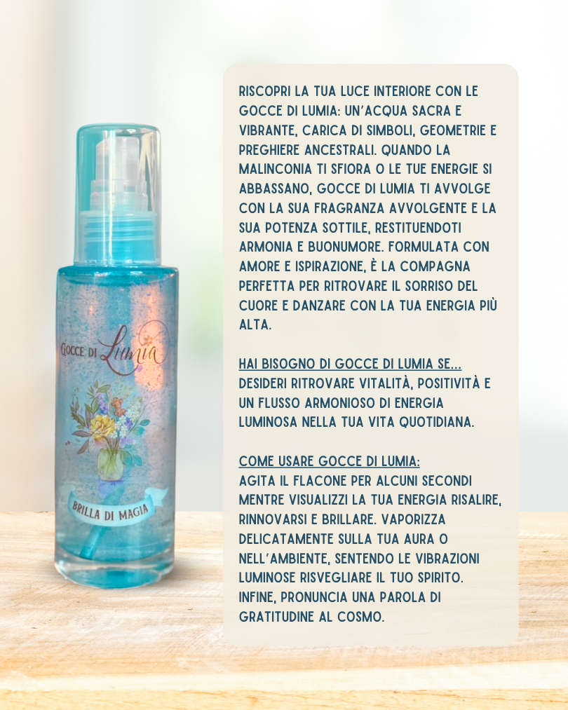Gocce di Lumia - Acqua Mistica di Purificazione e Vibrazione (100 ml) - immagine 2