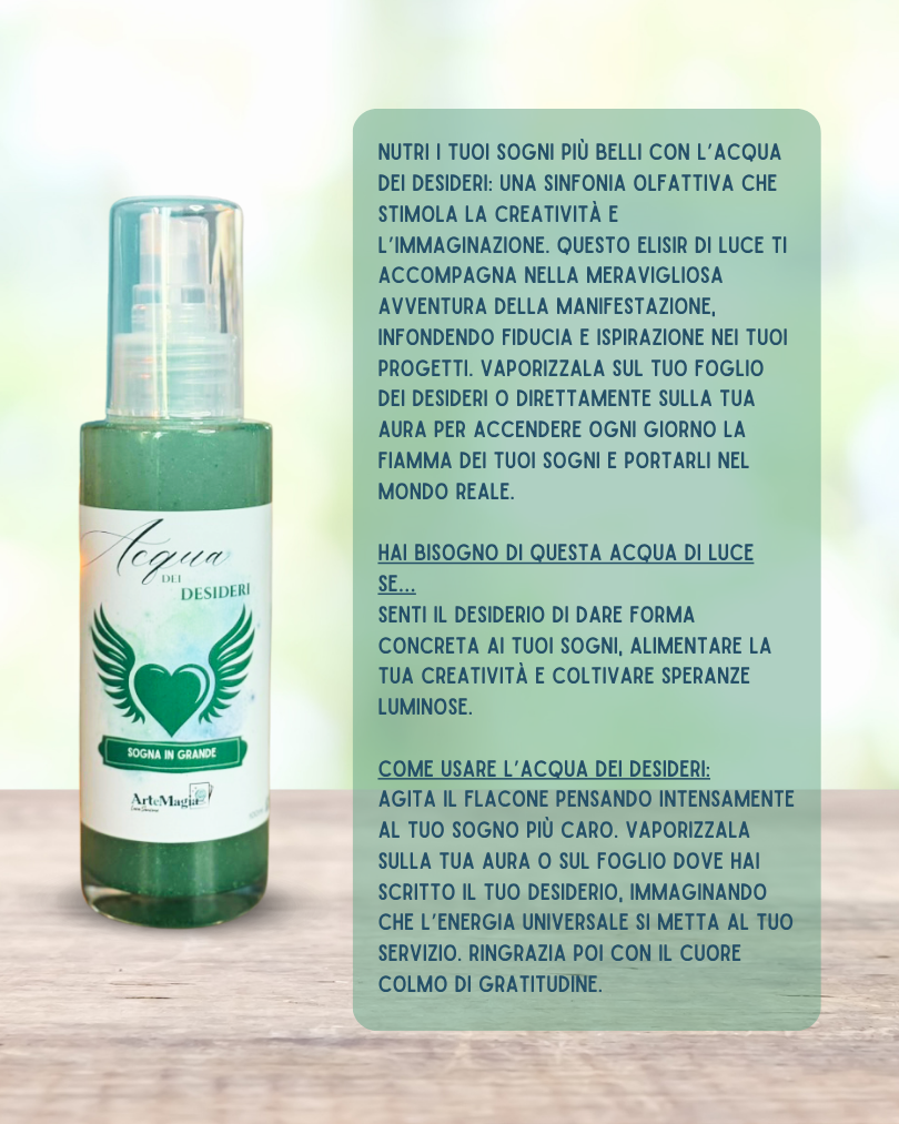 Acqua dei Desideri - Spray mistico per costruire nuovi Sogni (100ml) - Image 2